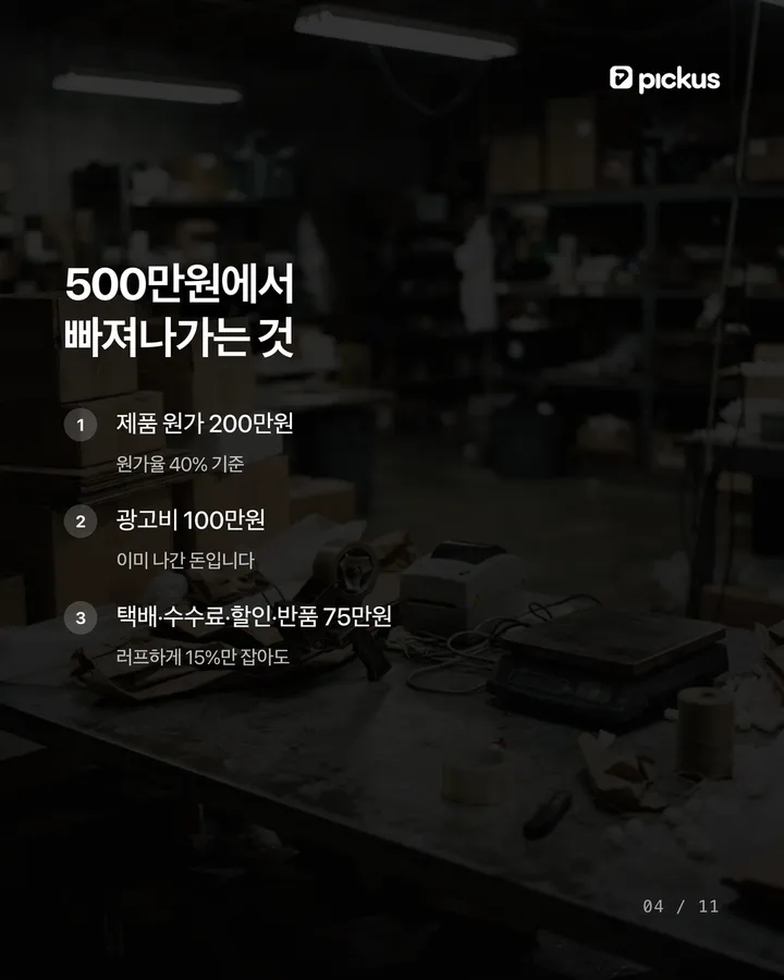 ROAS 500%์ธ๋ฐ ์ ์ ์์ผ๊น 4์ฅ
